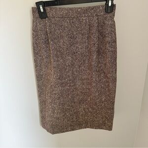 Vintage Valentino Boutique Tweed Wool Blend Pencil Skirt - Size 6